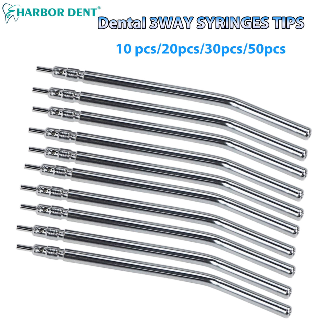Colgate Whitening Teeth - 10/20/30/50PCS Stainless Steel Nozzles Tips Tube