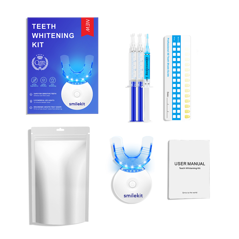 Teeth Whitening Before And After - Teeth Whitening Kit - 5X LED