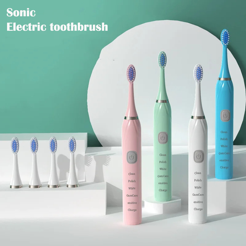 Teeth Whitening Toothbrush - Sonic Electric Toothbrush USB Rechargeable IPX7