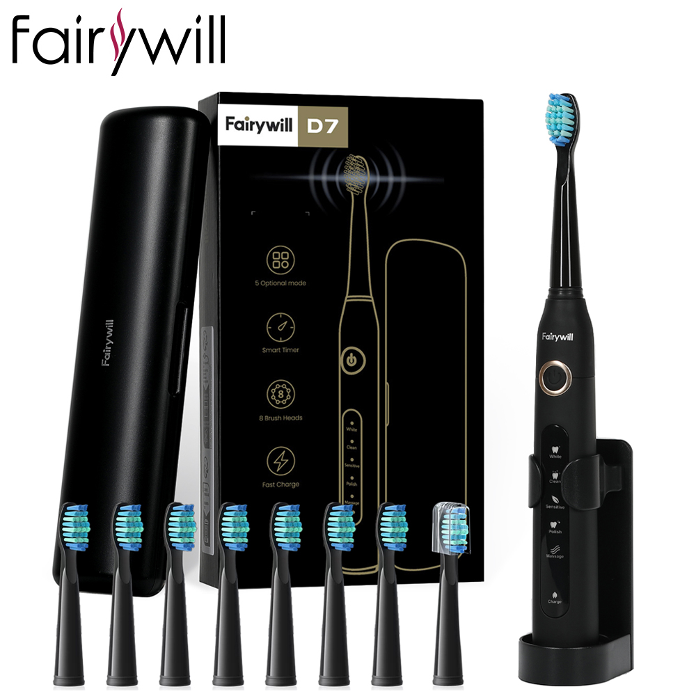 Teeth Whitening Toothbrush - Fairywill FW507 Electric Sonic Toothbrush USB