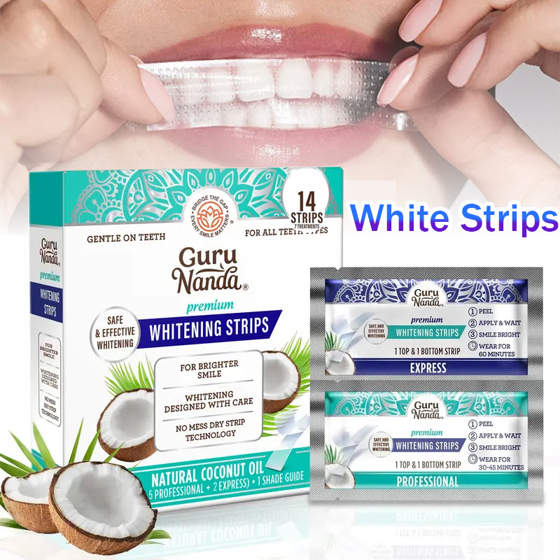 Teeth Whitening Oil Pulling - 1/2/3 Boxes Coconut Oil White Strips,Tooth