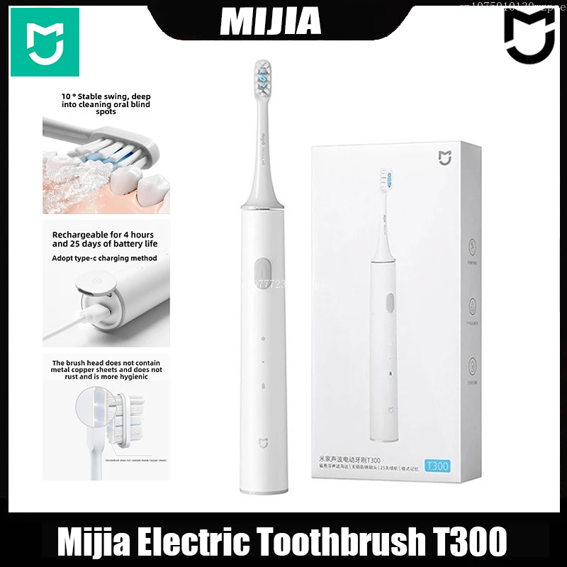 Mijia Electric Toothbrush T300 - огляд і ціна Teeth Whitening Toothbrush