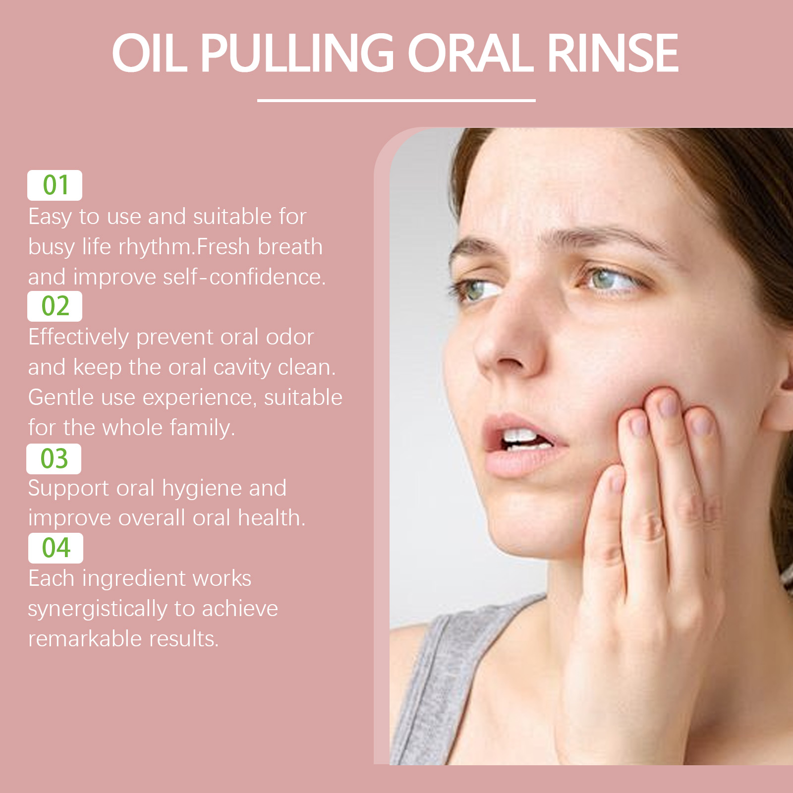 Coconut Pulling Oil Mouthwash  - огляд і ціна Teeth Whitening Oil Pulling