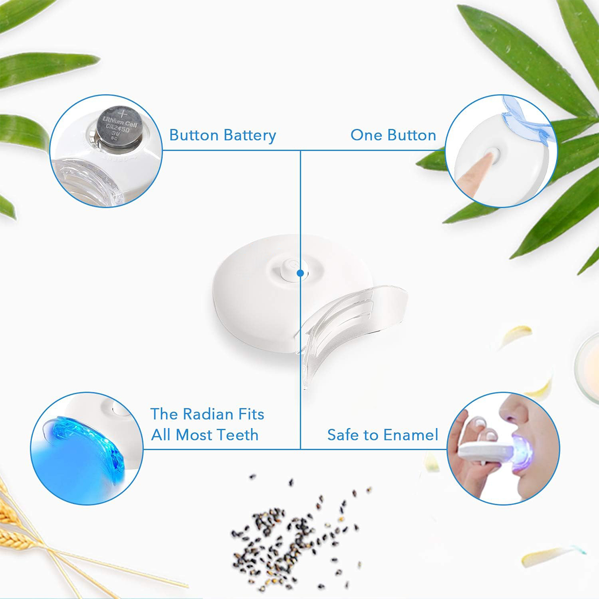 Teeth Whitening Kit - 5X LED L - огляд і ціна Teeth Whitening Before And After