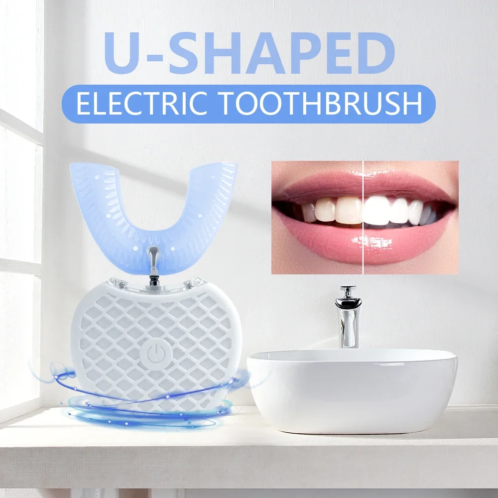 Ultrasonic Electric Toothbrush - огляд і ціна Teeth Whitening With Blue Light