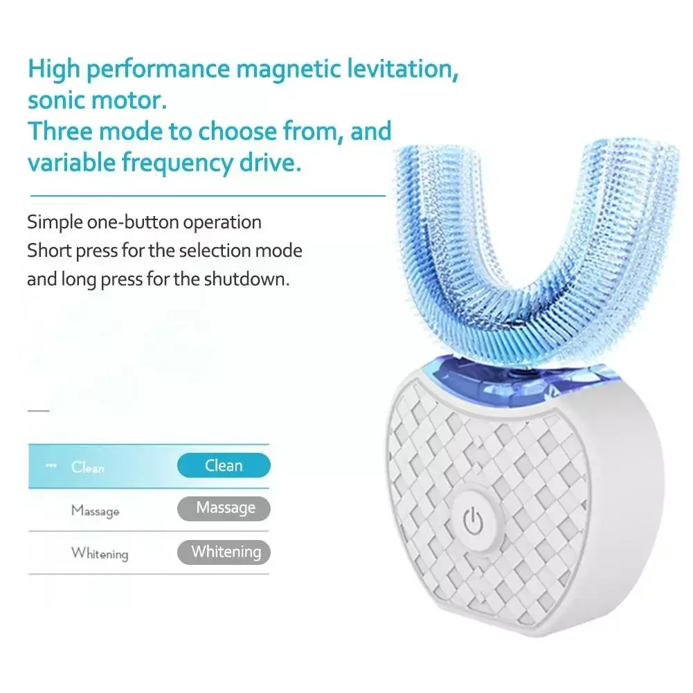 Ultrasonic Electric Toothbrush - огляд і ціна Teeth Whitening With Blue Light