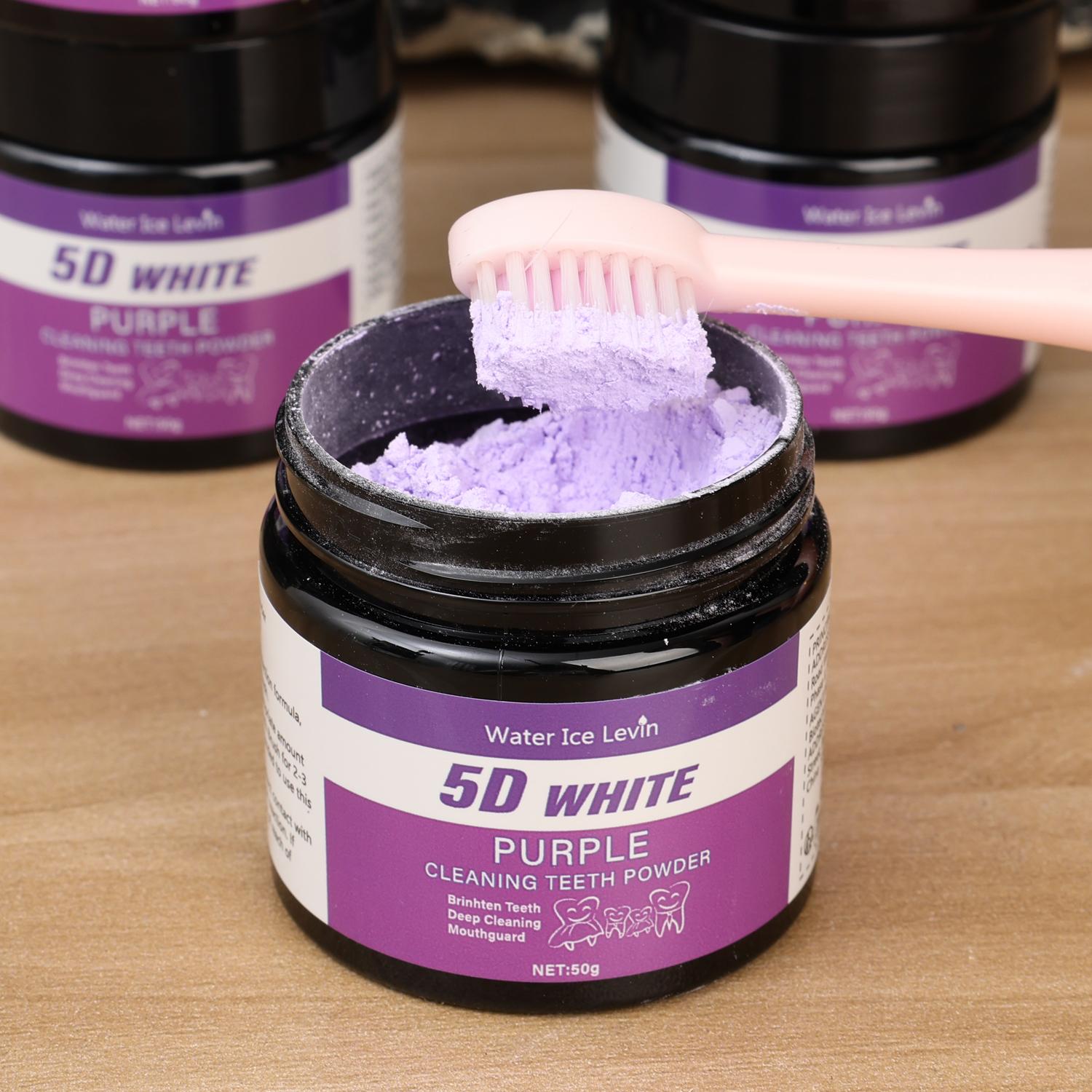 50g/box Purple Teeth Whitening - огляд і ціна Teeth Whitening Oil Pulling