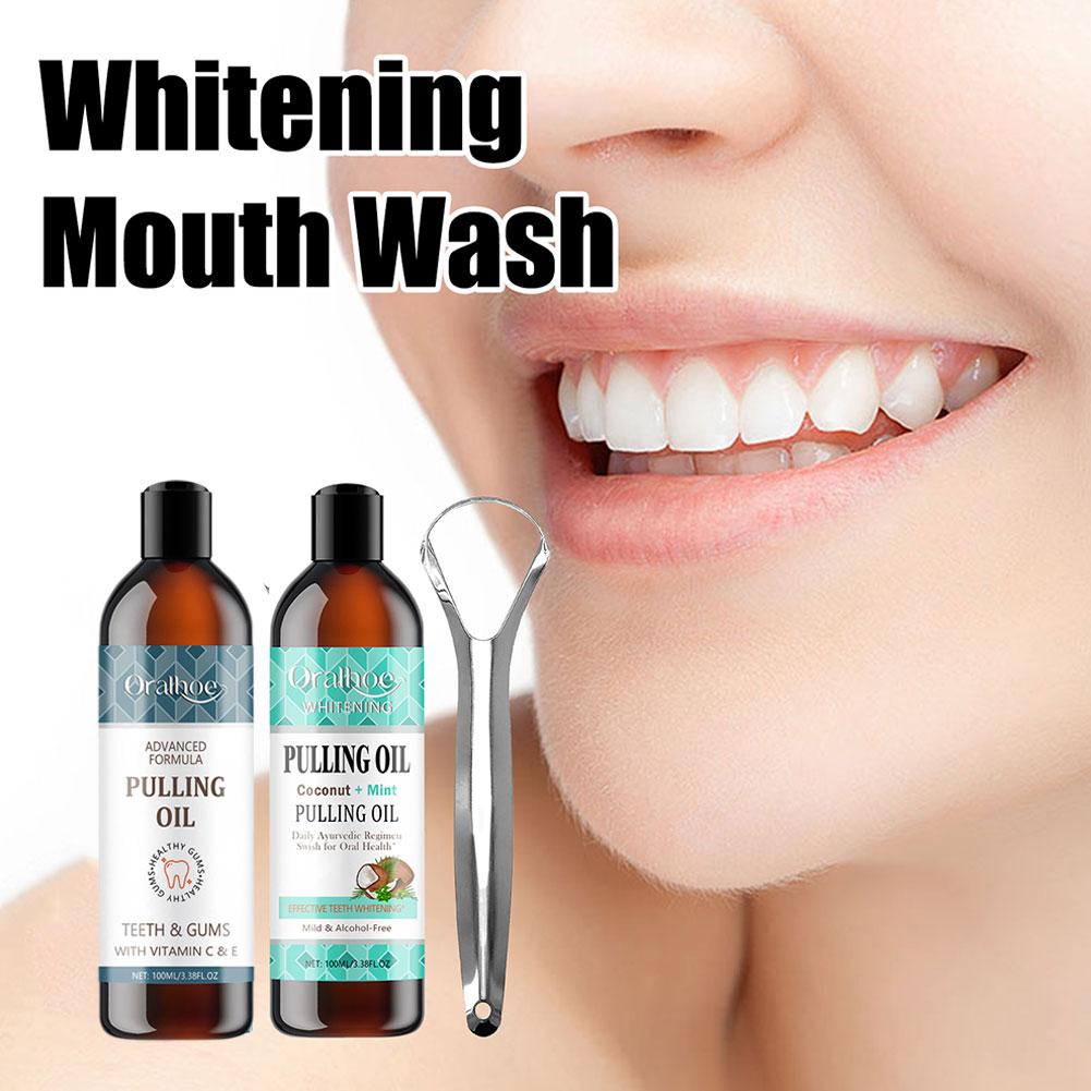 Coconut Mint Pulling Oil Mouth - огляд і ціна Teeth Whitening Oil Pulling