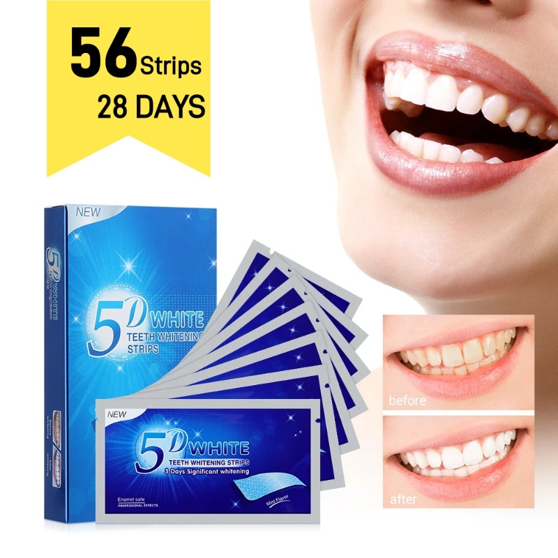 5D Teeth Whitening Strips 56 S - огляд і ціна Teeth Whitening Gel Refills