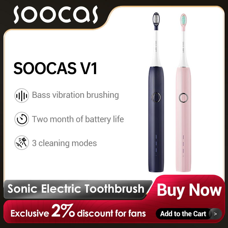 SOOCAS Sonic Electric Toothbru - огляд і ціна Teeth Whitening Toothbrush