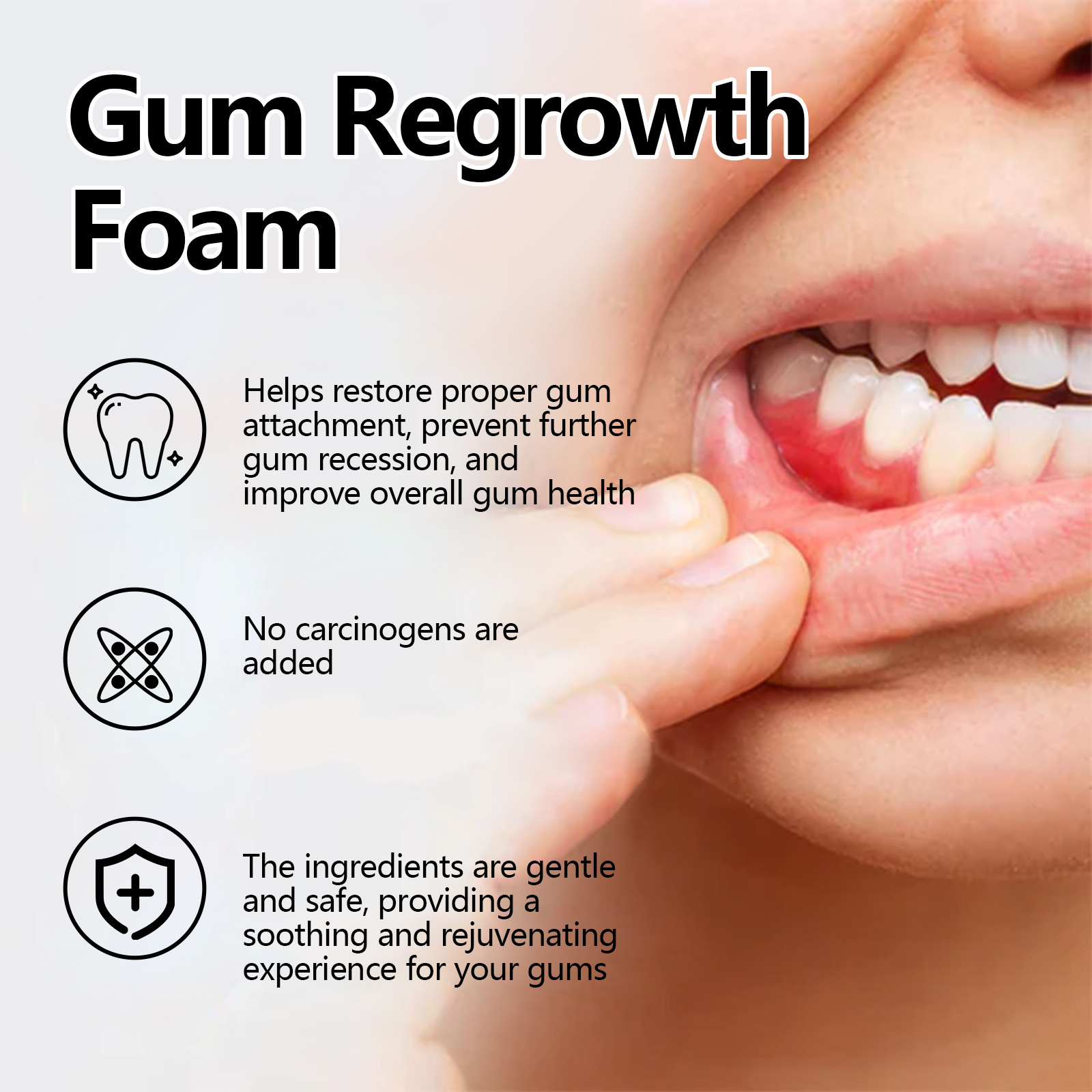 Gum Repair Foam Mousse Toothpa - огляд і ціна Teeth Whitening That Works