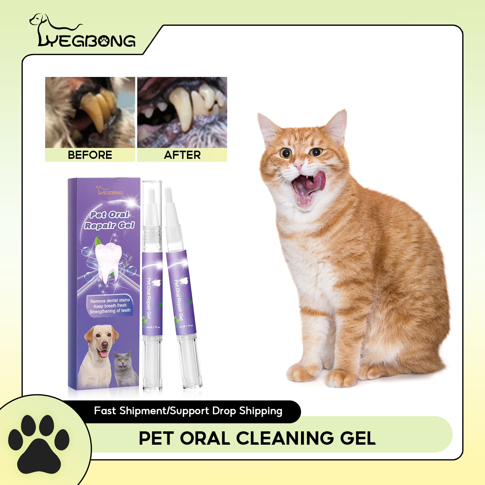 Pet Oral Repair Gel Puppy Tart - огляд і ціна Teeth Whitening Before And After