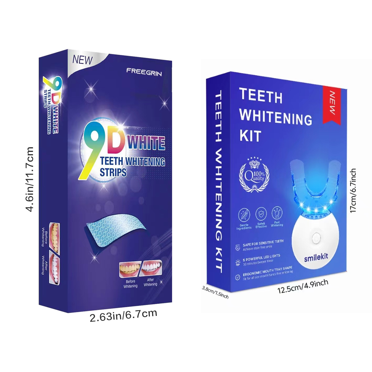 Teeth Whitening Kit - 5X LED L - огляд і ціна Teeth Whitening Before And After