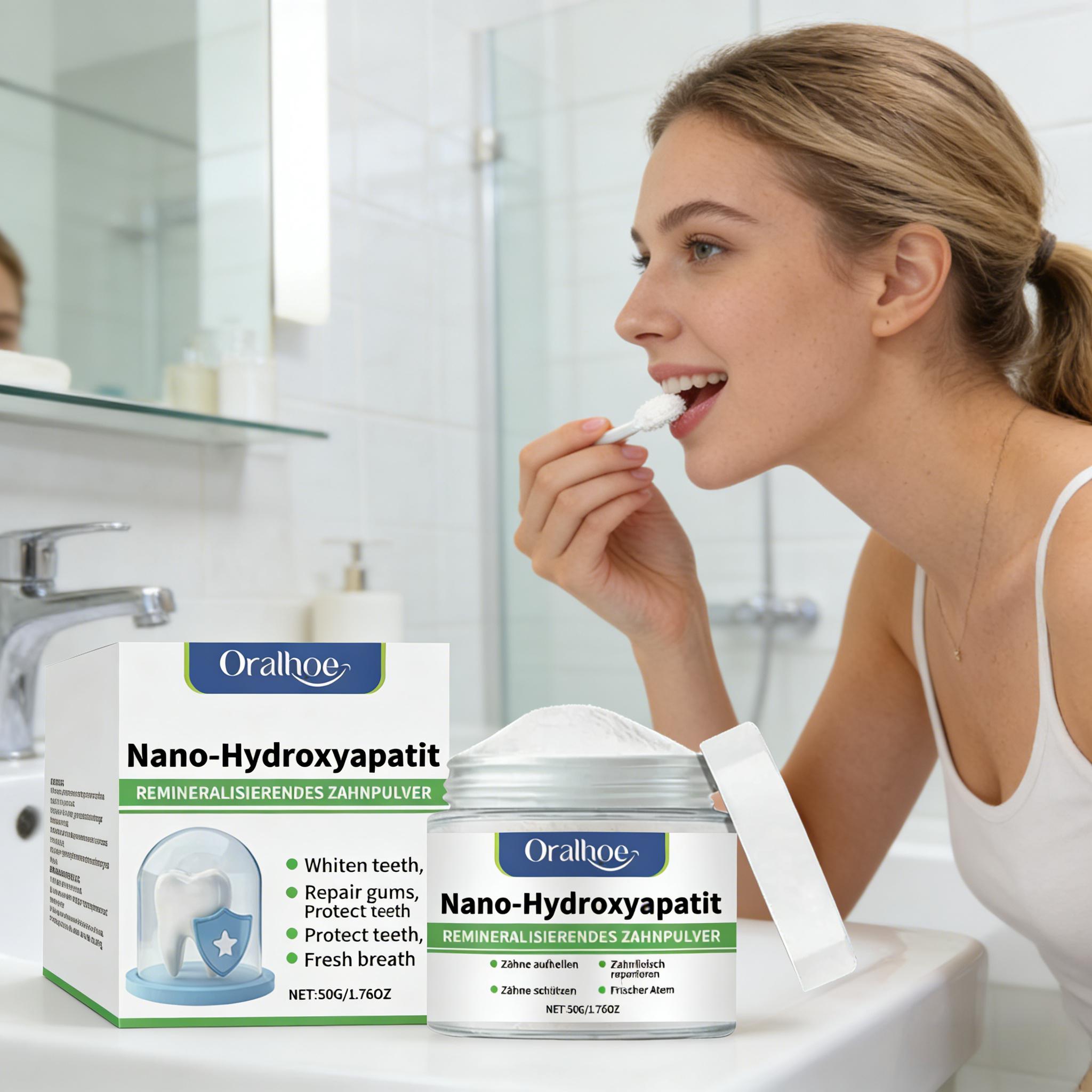 Oralhoe Whitening Tooth Powder - огляд і ціна Teeth Whitening Hismile