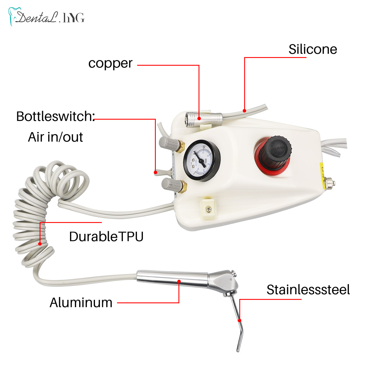 Portable Dental Air Turbine Un - огляд і ціна Teeth Whitening That Works