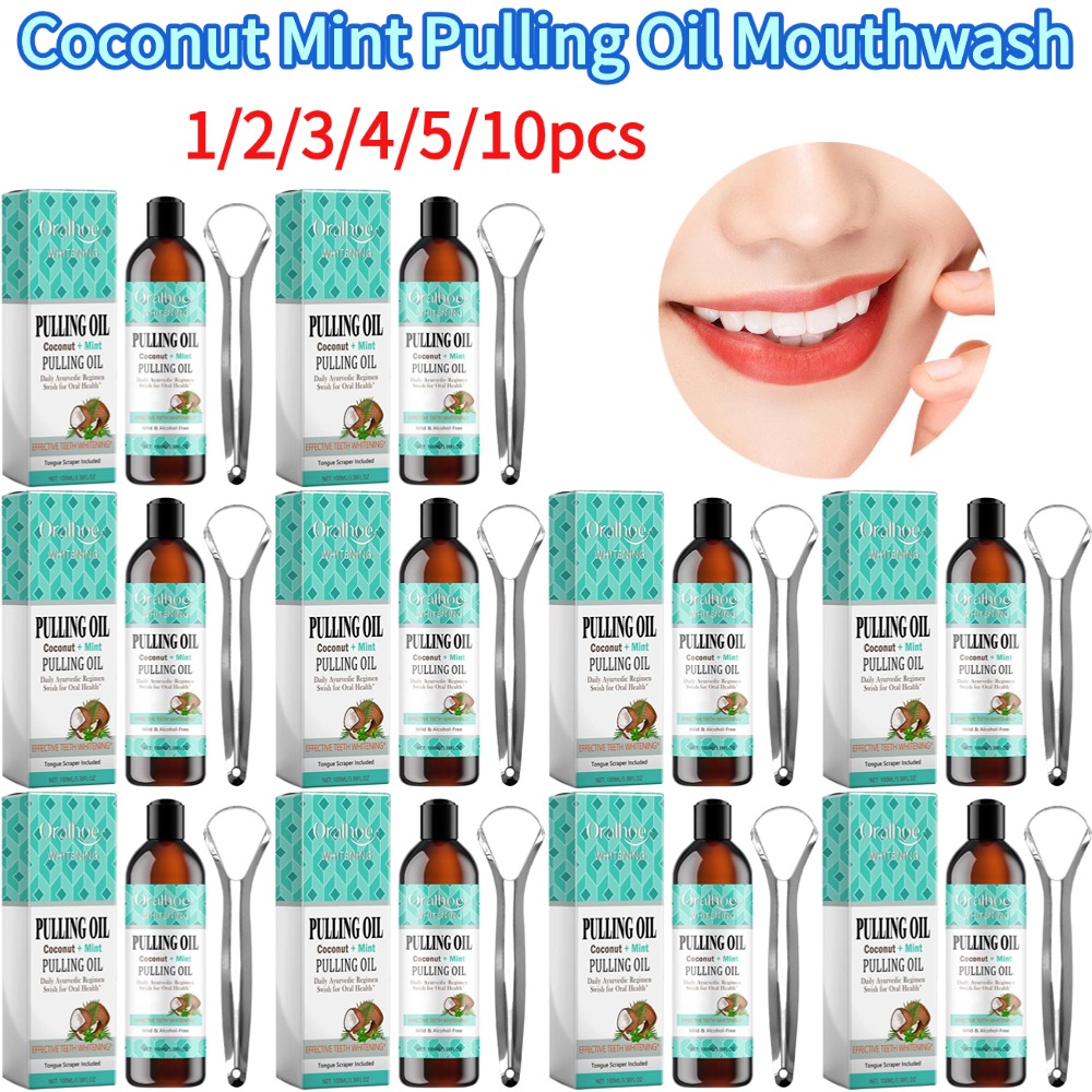 Coconut Mint Pulling Oil Mouth - огляд і ціна Teeth Whitening Oil Pulling