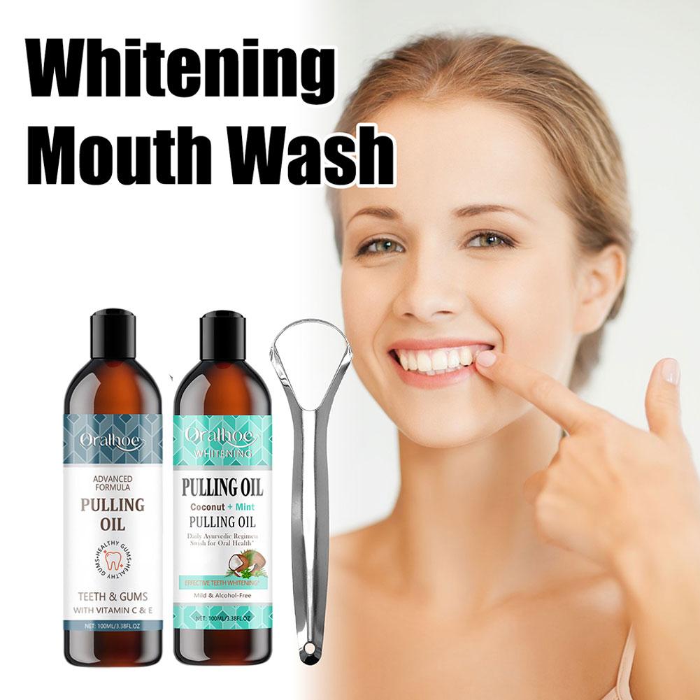 Coconut Mint Pulling Oil Mouth - огляд і ціна Teeth Whitening Oil Pulling