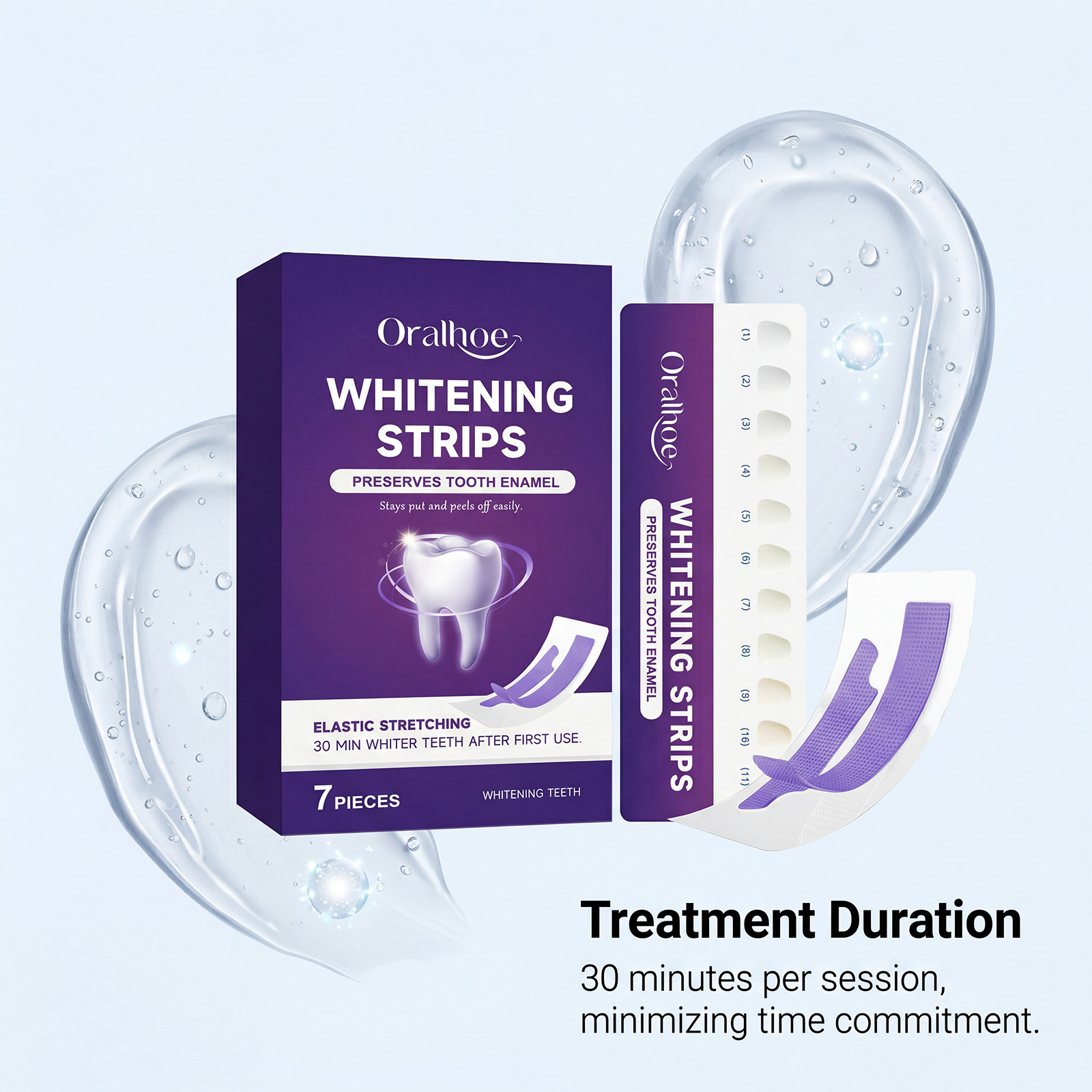 Purple Teeth Whitening Strips  - огляд і ціна Teeth Whitening Gel Refills