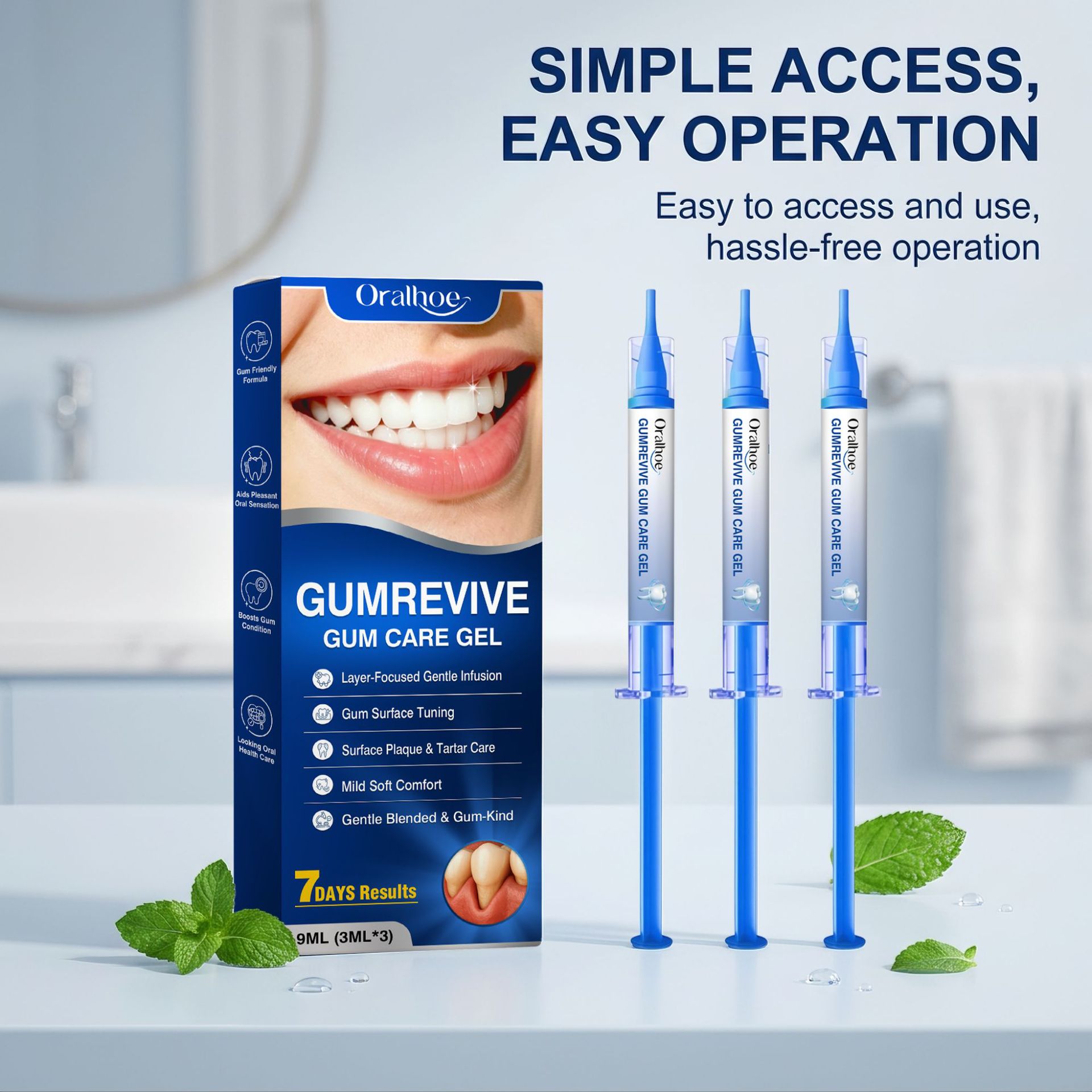Oral Care Gel 3Pcs Gum Cleanin - огляд і ціна Teeth Whitening Before And After