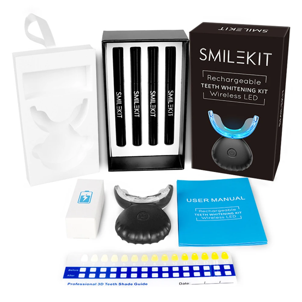 Dental Teeth Whitening Kit Min - огляд і ціна Teeth Whitening With Blue Light