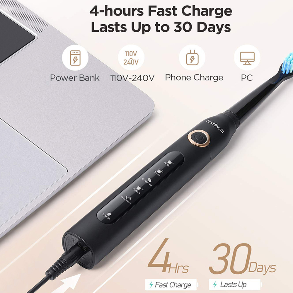 Fairywill FW507 Electric Sonic - огляд і ціна Teeth Whitening Toothbrush